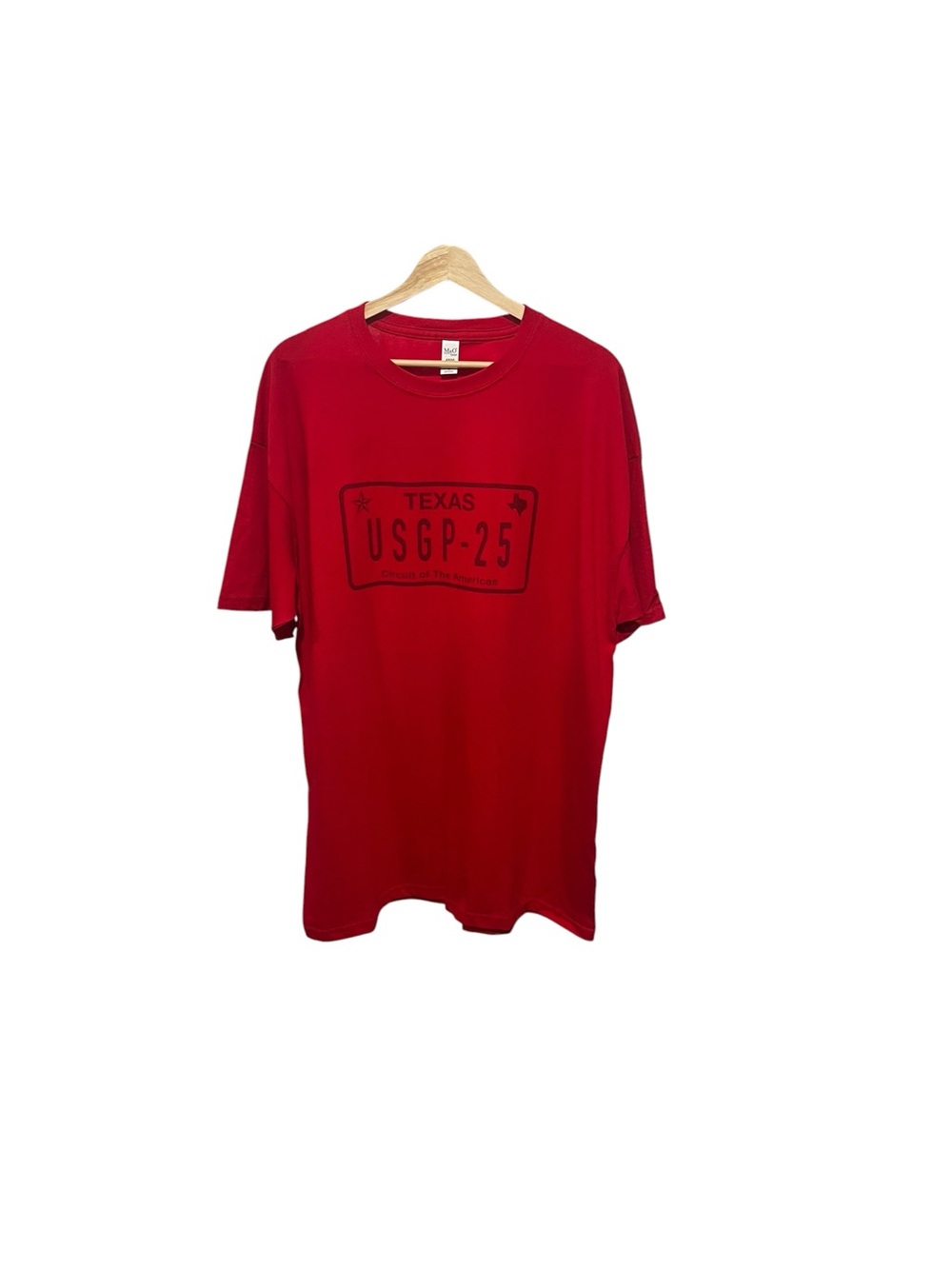 Formula 1 Texas USGP-25 Circuit of the Americas COTA Promo Tee Red  XL Racing